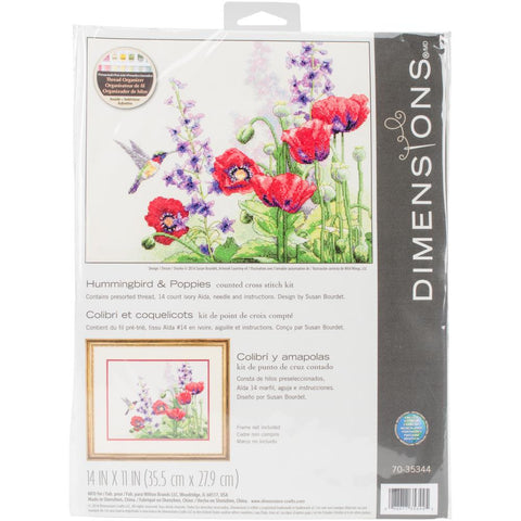 Poppies & Lupine Counted Cross Stitch Kit 70-35344