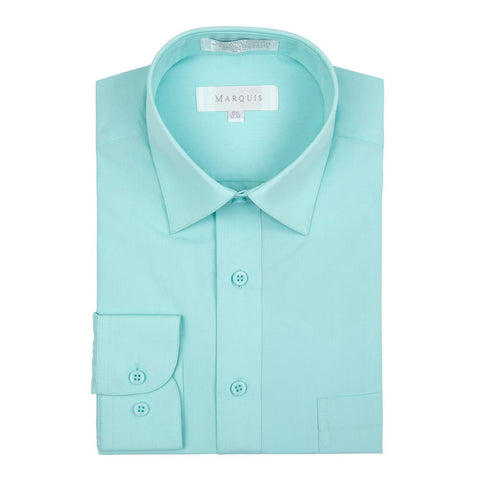 Marquis Boy's Long Sleeve Dress Shirt 005 Wintergreen