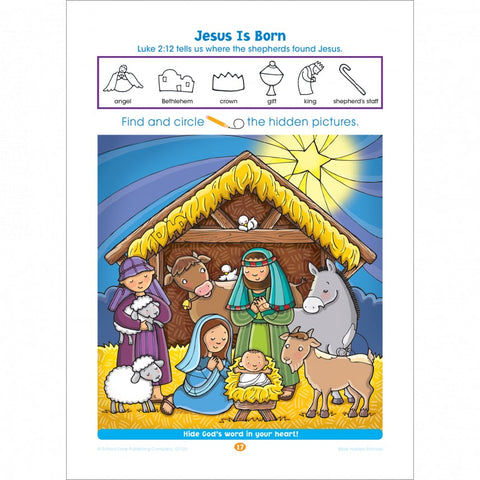 Bible Hidden Pictures Preschool Workbook 02120