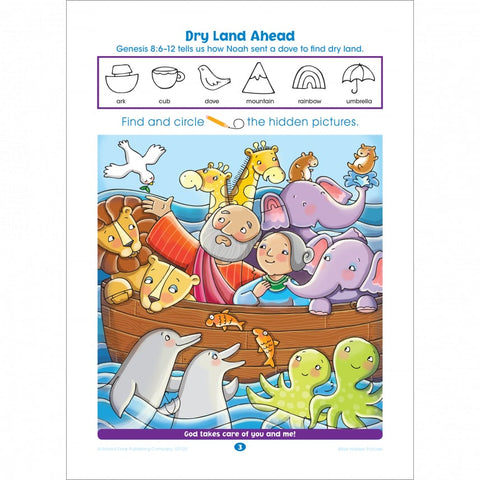 Bible Hidden Pictures Preschool Workbook 02120