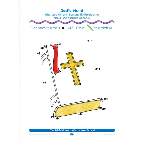 Bible Dot to Dot Preschool Workbook 02122