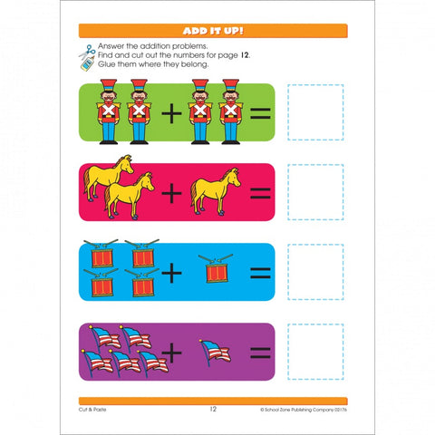 Cut & Paste Preschool Workbook 02176