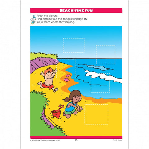 Cut & Paste Preschool Workbook 02176