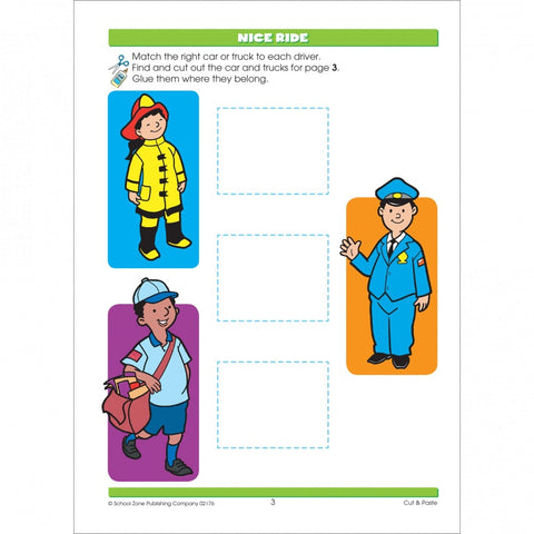 Cut & Paste Preschool Workbook 02176