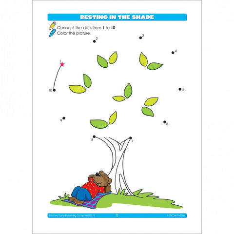 1-25 Dot to Dots Preschool Workbook 02273