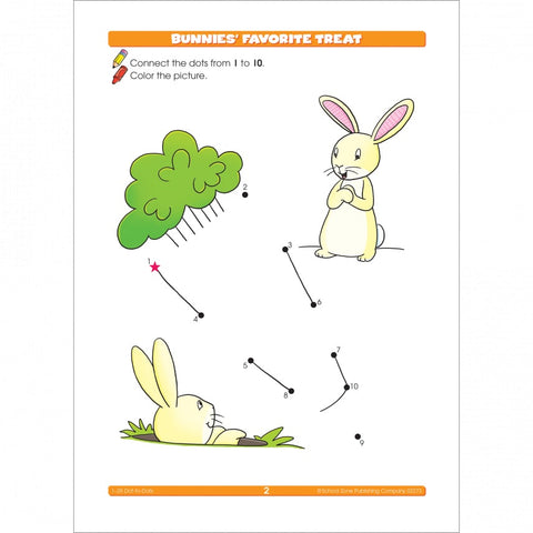 1-25 Dot to Dots Preschool Workbook 02273