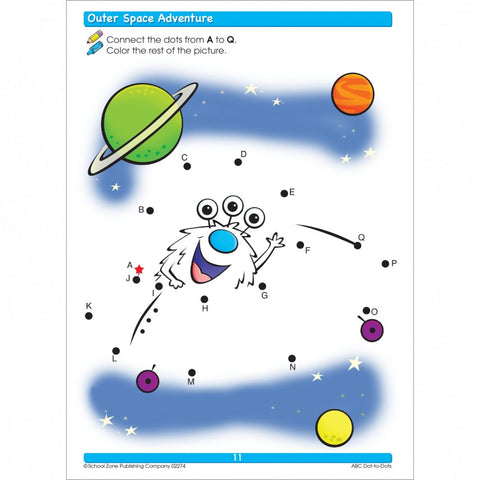 ABC Dot to Dots Preschool Workbook 02274