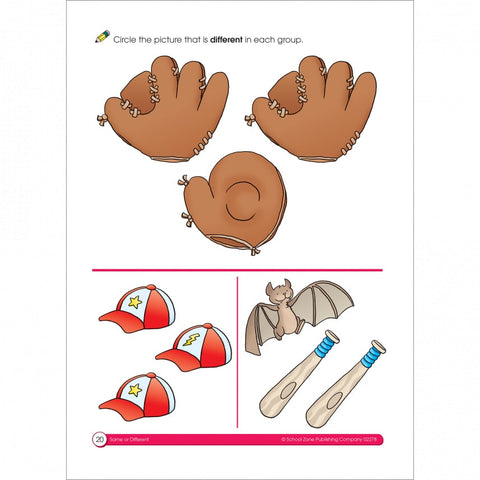Same or Different Preschool Workbook 02278