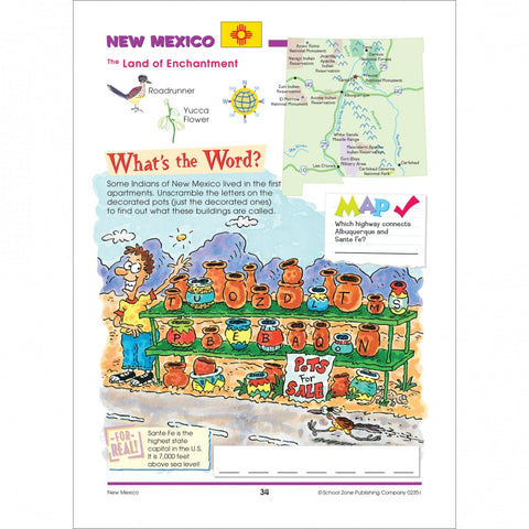 Travel the Great States Workbook 02351