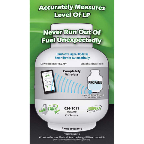 Accurately Measures Level of LP; Never Run Out of Fuel Unexpectedly