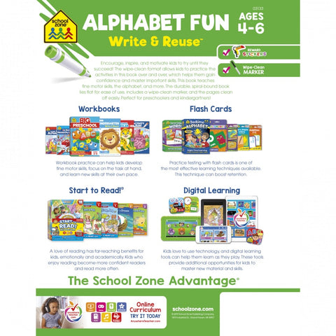 Alphabet Fun Write & Reuse Workbook 03133