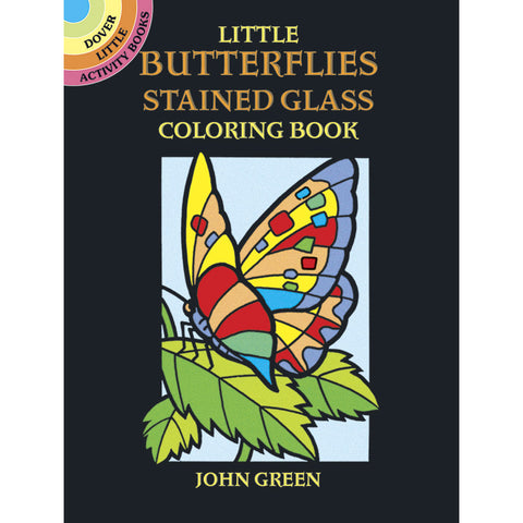 Dover Little Butterflies Stained Glass Coloring Book