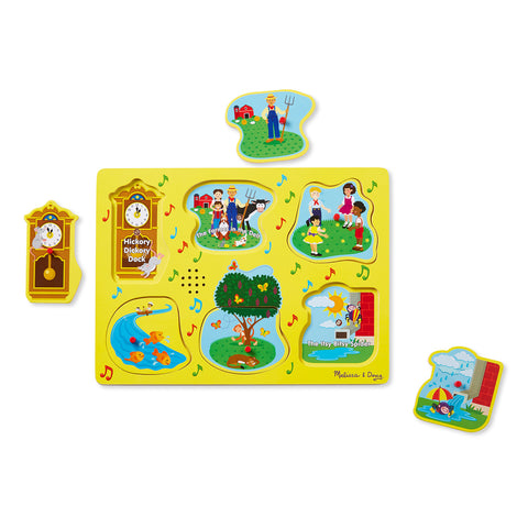 nursery rhyme sound puzzle in use