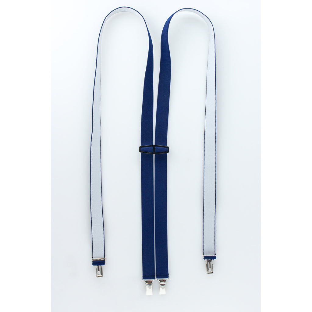 Y Back Suspenders, Flat Leather Ends by Welch : Welch Basic Suspenders