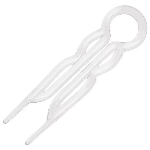 Clear Plastic Hairpins 094010