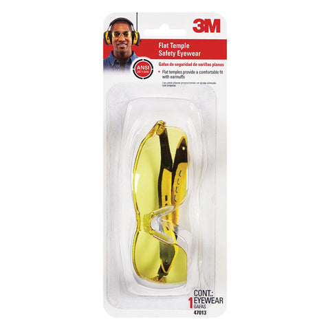 Amber 3M safety glasses.