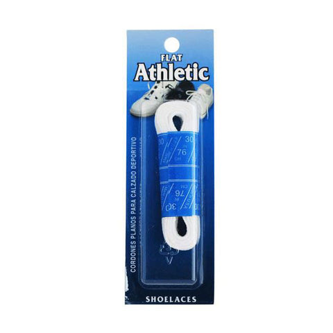 White Flat Athletic Shoe Laces 1008