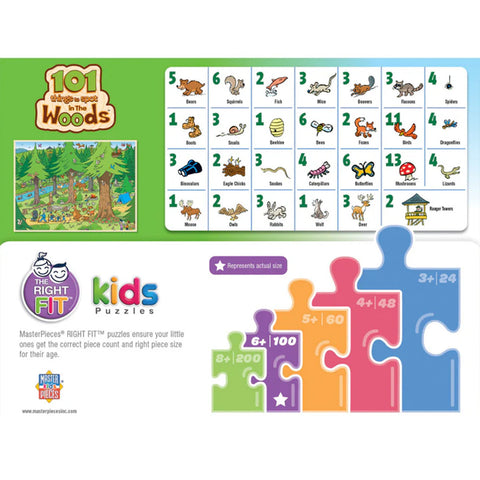 101 Things to Spot in the Woods - 101 PC Puzzle 3