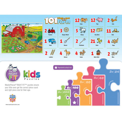 101 Things to Spot on a Farm - 101 PC Puzzle 3