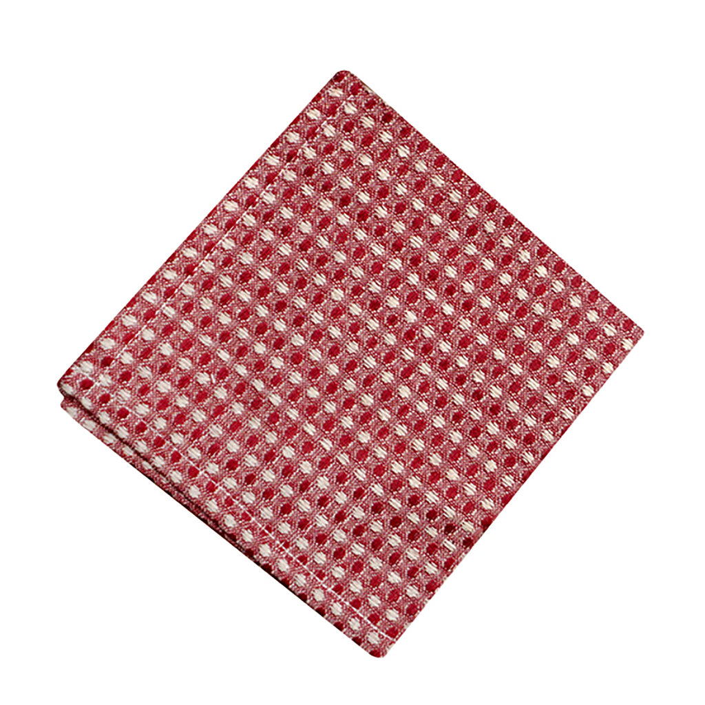13×13 Waffle Weave Dish Cloth - Bright Red