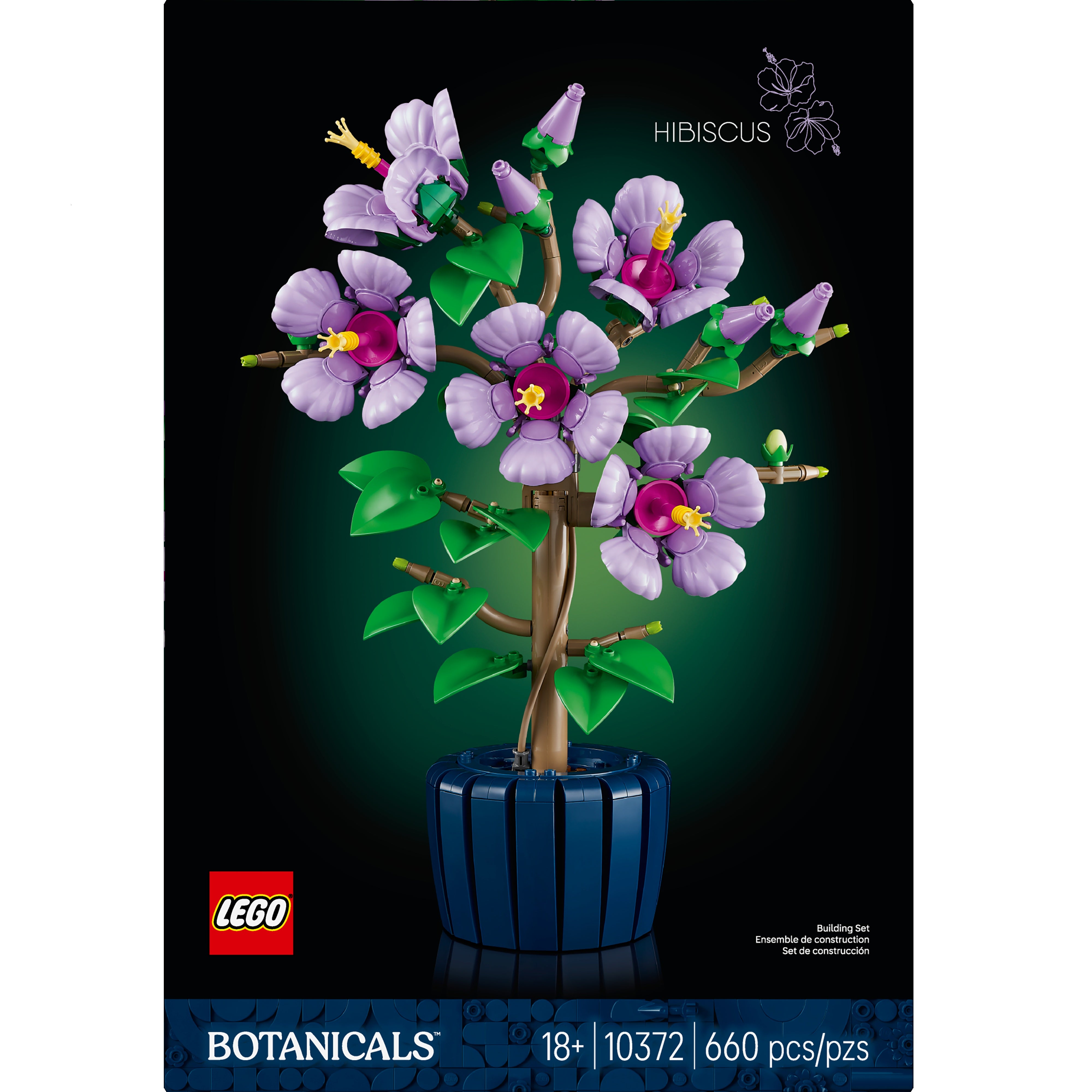lego potted plant flowers LEGO Botanicals Hibiscus Flower Building Set 10372 – Good's Store Online