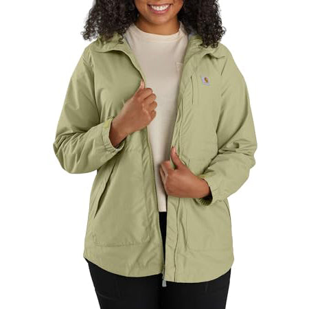 Dried Clay Carhartt rain jacket