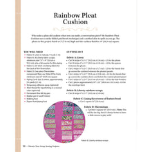Rainbow Pleat Cushion Project Page