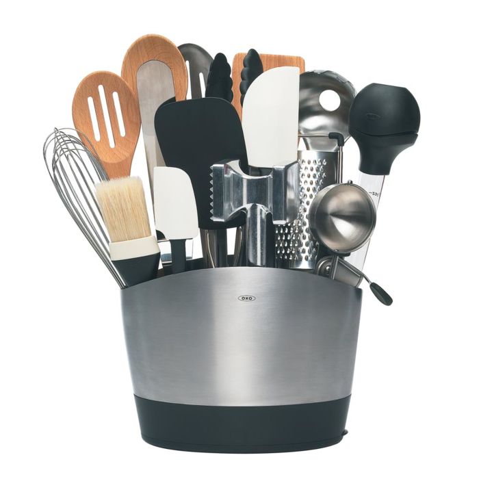 Stainless Steel Rotating Utensil Holder - Shop