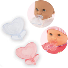 Set of 2 Heart Shaped Doll Pacifiers 110210