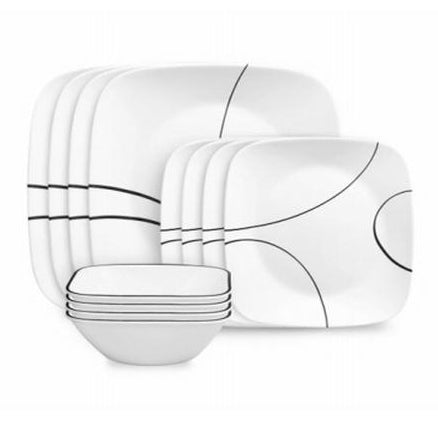 Simple Lines 12 pc Dinnerware Set 1147172