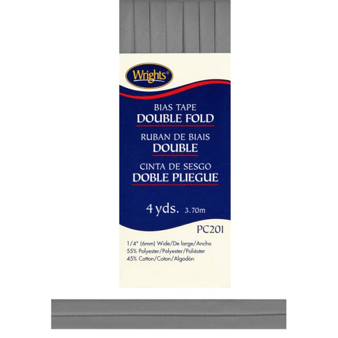 Light Gray Bias Tape Double Fold 117201-0045
