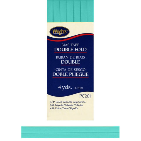 Aquamarine Bias Tape Double Fold 117201-1371