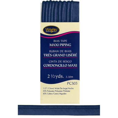 Navy Bias Tape Maxi Piping 117303-0055