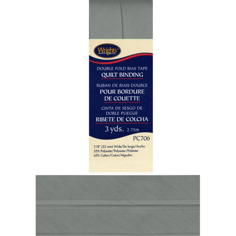 Light Gray Double Fold Bias Tape Quilt Binding 117706-0045