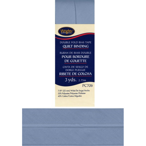 Light Blue Double Fold Bias Tape Quilt Binding 117706-0052