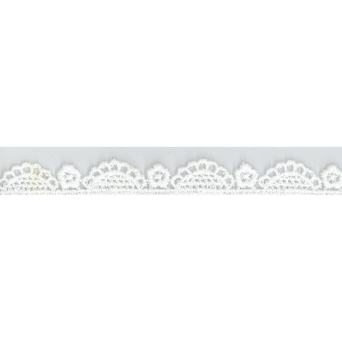 white, 3/8 Inch Venice Lace Trim TRM01