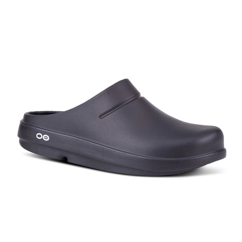 OOFOS OOcloog black clog profile