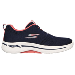 Navy, Coral Women's Go Walk Arch Fit - Unify Sneaker 124403-NVCL