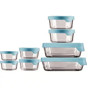 16-Piece Glass Food Storage Container Set 13106L20