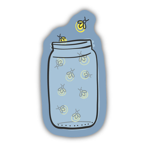 Lightening Bugs In A Jar Sticker 1312-LSTK
