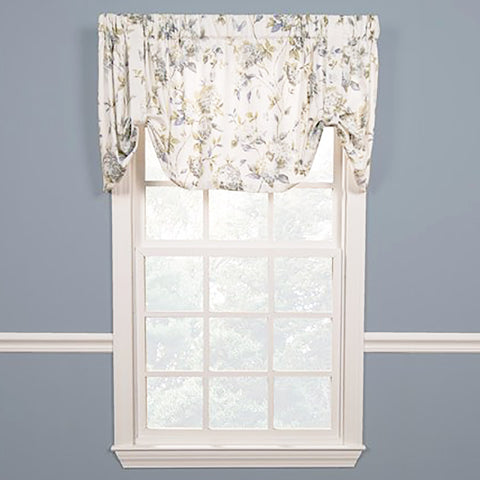 Blue Abigail Tie-Up Valance