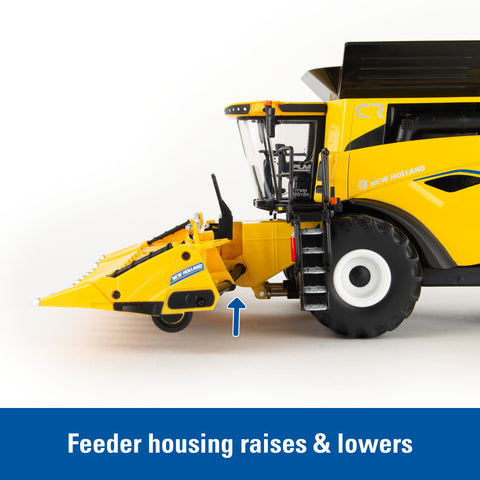 Ertl 1:32 New Holland CR9.90 Combine showing feeder housing movement