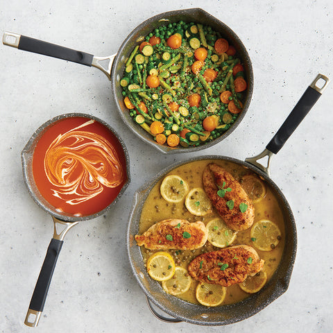 Food Cooking in Skillets