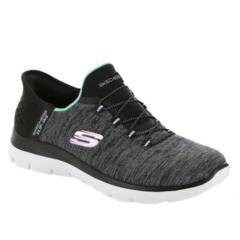 Black/Turquoise Women's Slip-Ins Summits - Dazzling Haze