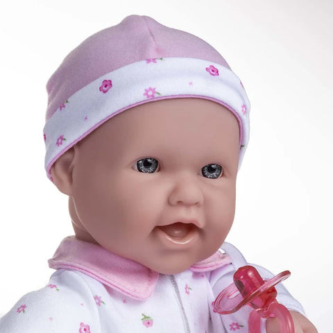 La Baby 16 inches Soft Body Baby Doll in Pink - Realistic Features 15030A&B
