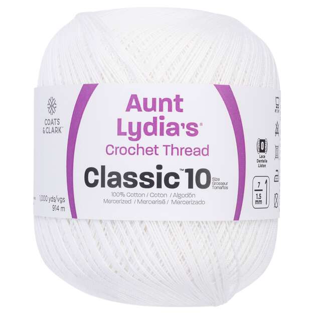  Aunt Lydia's Crochet Thread - Size 10 - Purple (2-Pack) : Arts,  Crafts & Sewing