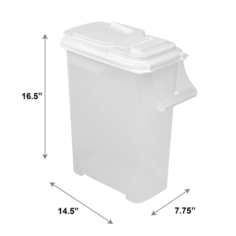 16 QT. Bird Seed Storage Dispenser 00083 B