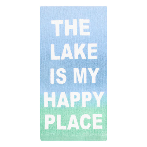 Lake Happy Fiber Reactive Kitchen Towel 18147