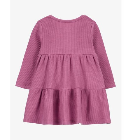Baby Girls' Tiered Thermal Dress 1R545910-650 back