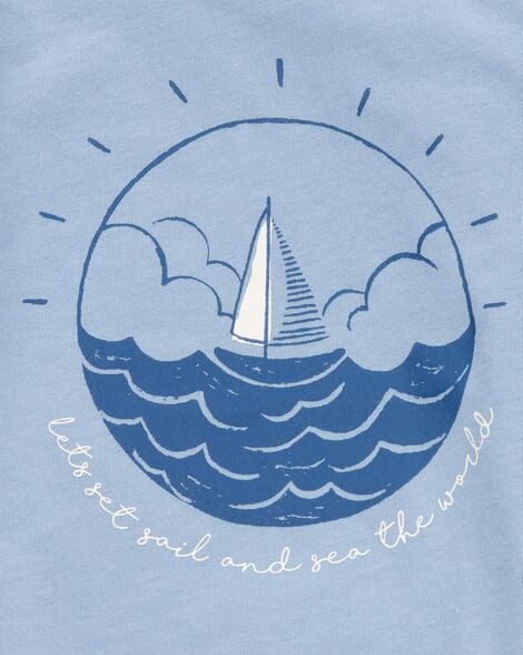 Baby Boy 3-Piece Sailboat Outfit Set - Blue 1S451110-420